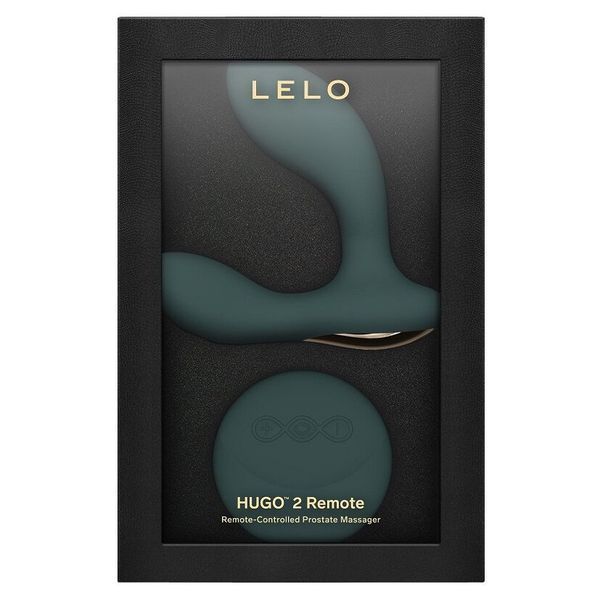 Масажер простати LELO Hugo 2 Remote Green, 2 мотори, дуже потужний, пульт ДК SX0690 фото