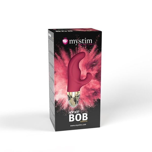 Вібратор-кролик Mystim Hop Hop Bob Fuchsia, потужний мотор, 8 режимів SO8137 фото