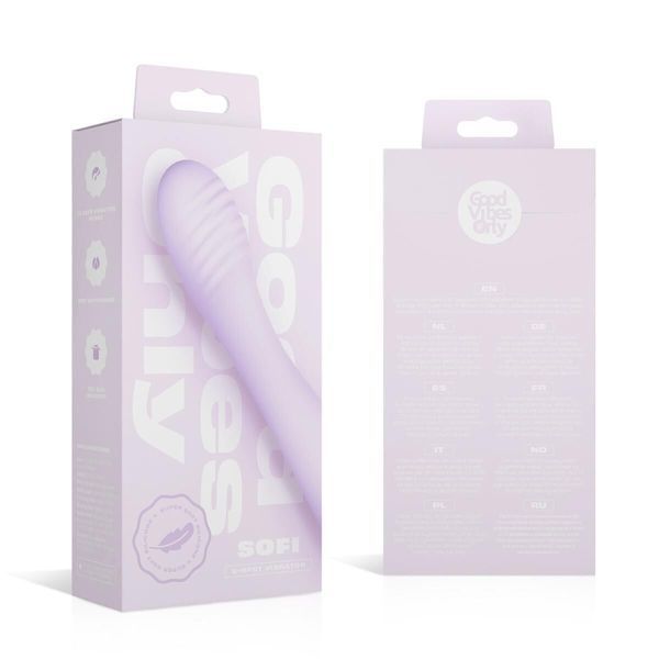 Вібратор Good Vibes Only - SOFI G-Spot Vibrator Soft Silicone - Purple (м'ята упаковка!!!) SX3075-R фото