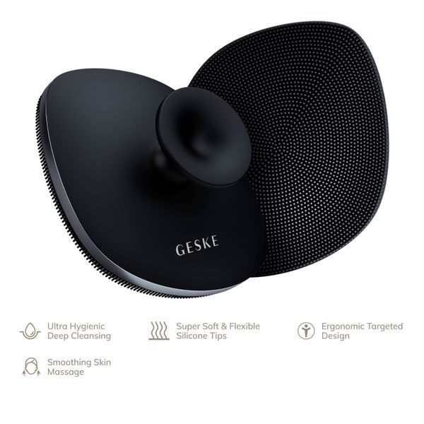 Щітка для тіла GESKE Body Brush metal 4в1 black HB0341 фото
