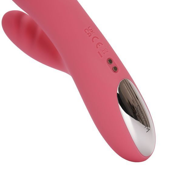 Вібратор-кролик Svakom Avery Strawberry Pink зі стовбуром, що рухається, рух вперед-назад SX1279 фото