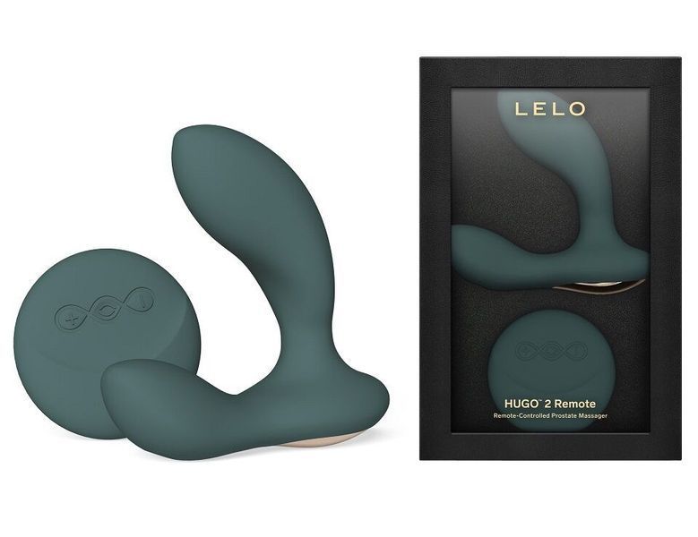 Масажер простати LELO Hugo 2 Remote Green, 2 мотори, дуже потужний, пульт ДК SX0690 фото