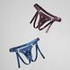 Трусики для страпона Strap-On-Me Harness Generous Blue, One Size, штучна шкіра, регульовані ремені, змінні кріплення для дилдо SX0673 фото 5
