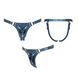 Трусики для страпона Strap-On-Me Harness Generous Blue, One Size, штучна шкіра, регульовані ремені, змінні кріплення для дилдо SX0673 фото 4