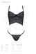 Комплект Passion KERRIA SET black, XXL/XXXL сітка+мереживо, бюстьє та стрінги SX0493 фото 5