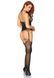 Еротичний бодістокінг Leg Avenue Jacquard net Black, імітація панчіх, відкритий доступ, one size SO7903 фото 3