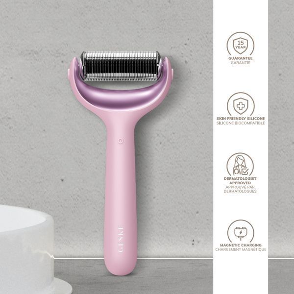 Ролер для голкової мезотерапії обличчя та тіла GESKE MicroNeedle Face&Body Roller 9в1 pink HB0214 фото