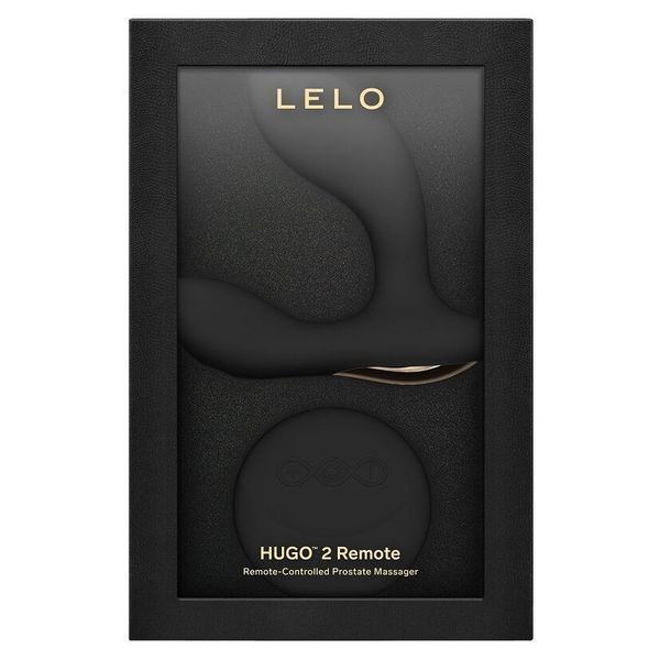 Масажер простати LELO Hugo 2 Remote Black, 2 мотори, дуже потужний, пульт ДК SX0691 фото