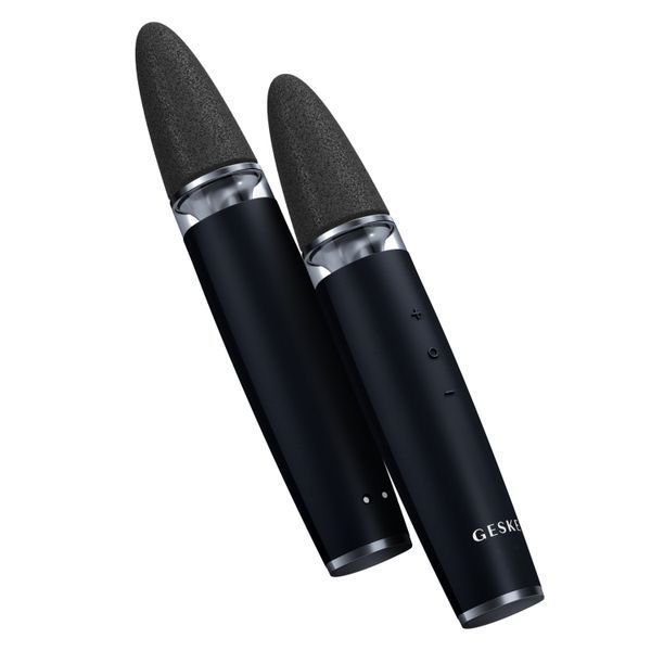 Шліфувальна пилка для стоп з додатковими насадками GESKE Electric Pumice Foot Smoothing Multi-Pen 8в1 black HB0528 фото