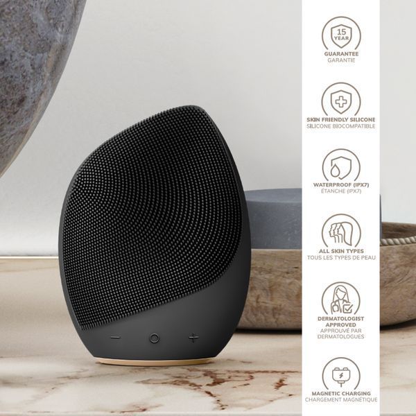 Електронна ультразвукова щітка для обличчя GESKE Sonic Facial Brush 5в1 gray HB0064 фото