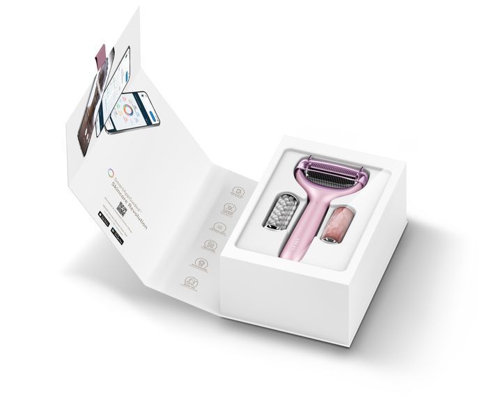 Ролер для голкової мезотерапії обличчя та тіла GESKE MicroNeedle Face&Body Roller 9в1 pink HB0214 фото