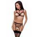 Бюстгальтер-стрепи з чокером Passion Exclusive SHELLY BRA S/M, black PS27902 фото 1