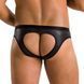 Чоловічі сліпи з вирізами Passion 041 SLIP JOE XXL/XXXL Black, екошкіра, відкриті сідниці SO7596 фото 2
