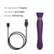 Смартвібратор 3в1 Zalo &mdash; Queen Set Twilight Purple, пульсівна перлина та вакуум, кристал Swarovski SO6664 фото 7