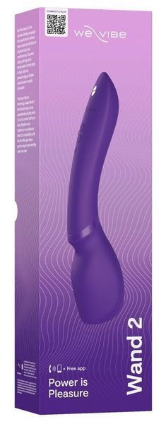 Смарт-вібромасажер We-Vibe Wand 2 Purple, дуже потужний, функція Smart Silence SX2150 фото