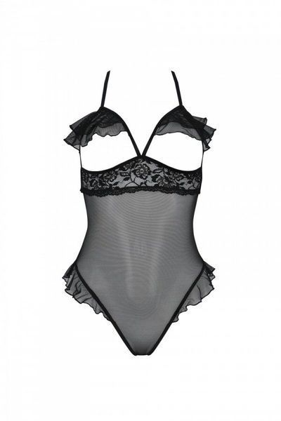 Еротичне боді Passion DOLLY BODY, XXL/XXXL, black, з відкритими чашками SO9703 фото