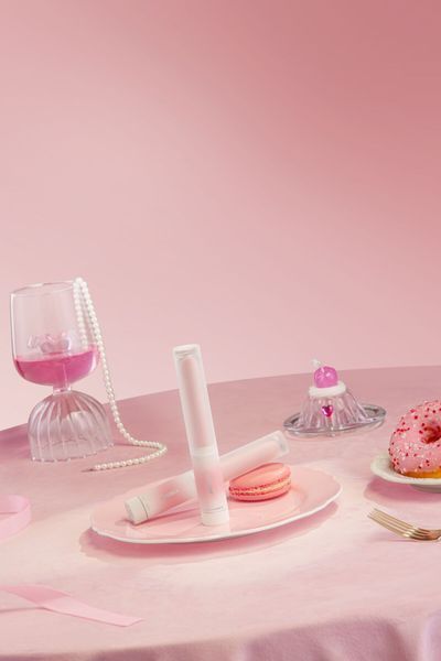 Ліпстик-вібратор KISSTOY Pop Cherry, 7 режимів, 2 мотори, гнучкий, підігрівання SX4413 фото