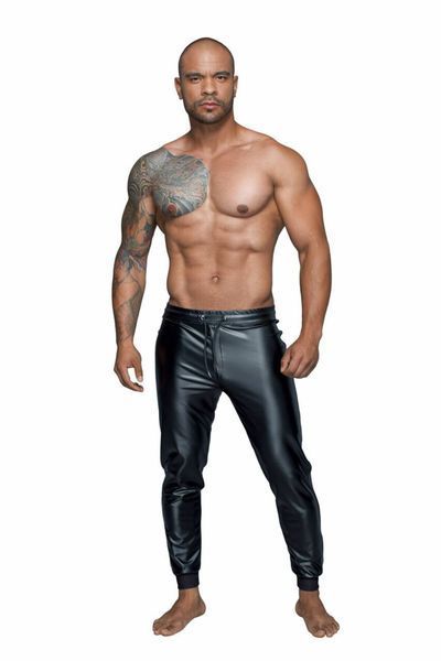 Чоловічі трегінси Noir Handmade H063 Powerwetlook treggings, 3XL, мокрий ефект SX0120 фото