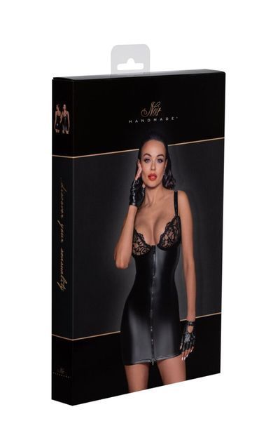 Сукня з мокрим ефектом Noir Handmade F254 Powerwetlook mini-dress, M SX0166 фото