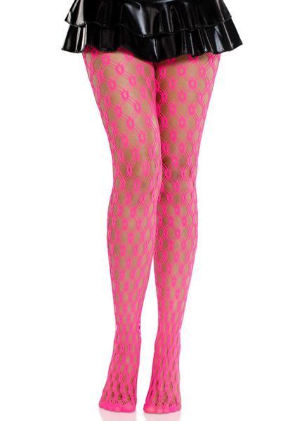 Колготки Leg Avenue Eyelet Net Tights Neon Pink One Size SX2755 фото