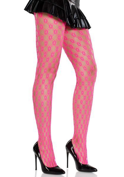 Колготки Leg Avenue Eyelet Net Tights Neon Pink One Size SX2755 фото