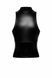 Топ Noir Handmade F324 Glam, XL, black, халтер, на блискавці, вінілові вставки, комір-стійка SX0378 фото 5