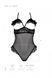Еротичне боді Passion DOLLY BODY, XXL/XXXL, black, з відкритими чашками SO9703 фото 4