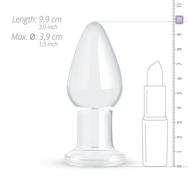 Скляна анальна пробка Gildo Glass Buttplug No. 24 SO4620 фото