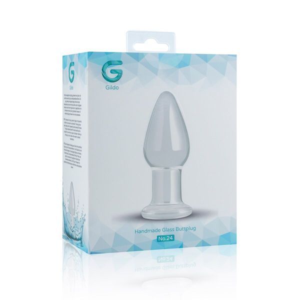 Скляна анальна пробка Gildo Glass Buttplug No. 24 SO4620 фото