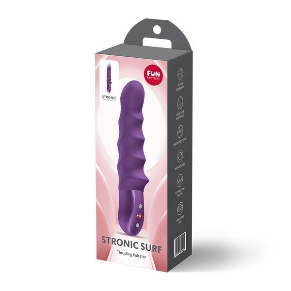 Пульсатор Fun Factory Stronic Surf Dark Violet, 10 режимів роботи, перезаряджуваний SX3292 фото