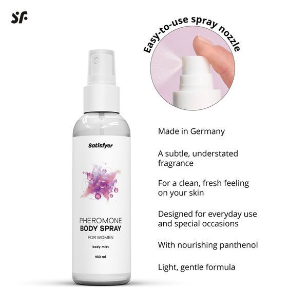 Спрей для тіла з феромонами Satisfyer Pheromones Body Spray For Women 150 мл SX5156 фото