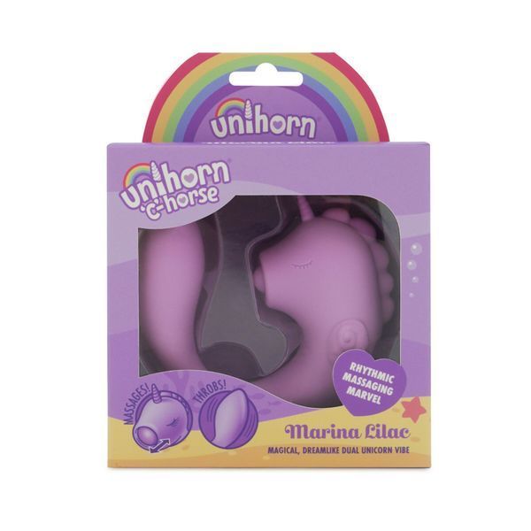 Вібратор-єдиноріжка Unihorn &ndash; C Horse &ndash; Marina Lilac, вагінально-кліторальна стимуляція, 2 мотори по 10 режимів SX2863 фото