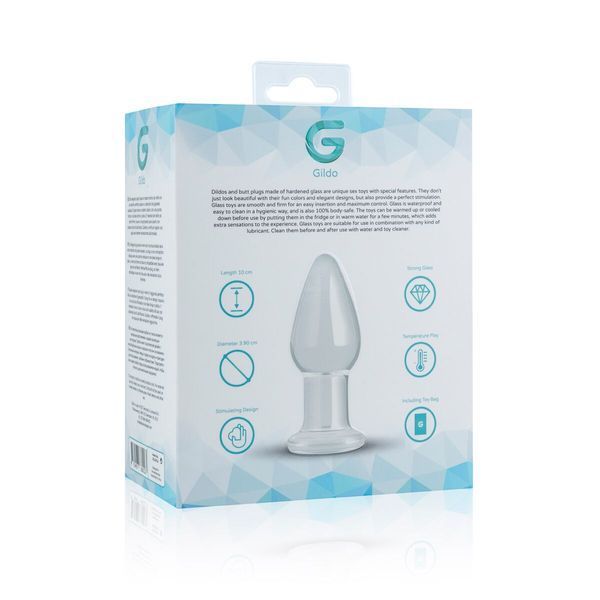Скляна анальна пробка Gildo Glass Buttplug No. 24 SO4620 фото