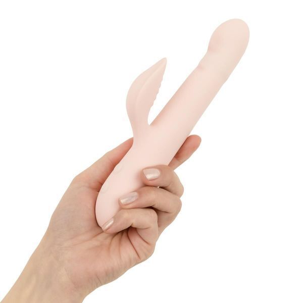 Вібратор-кролик Good Vibes Only - SHAI Thrusting Vibrator Soft Silicone - Pink SX3073 фото