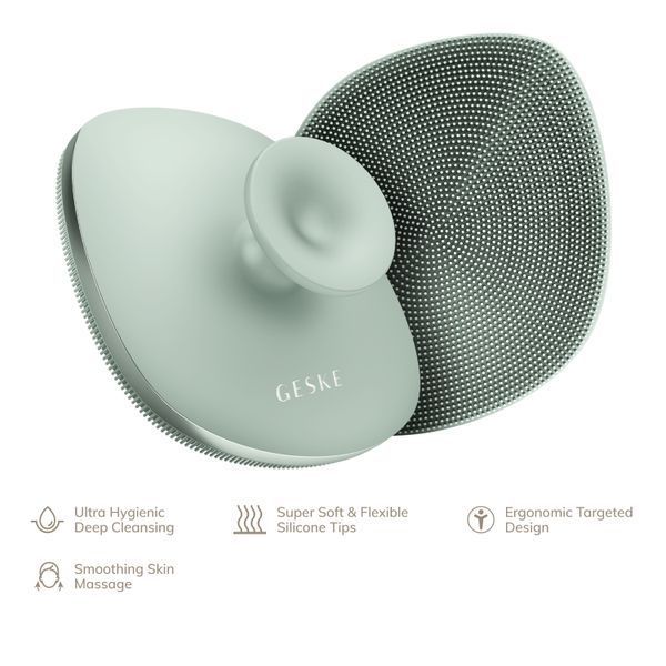 Щітка для тіла GESKE Body Brush metal 4в1 green HB0343 фото