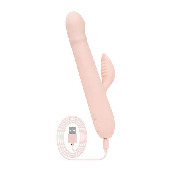 Вібратор-кролик Good Vibes Only - SHAI Thrusting Vibrator Soft Silicone - Pink SX3073 фото