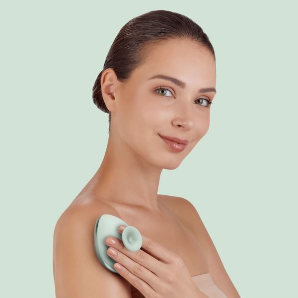 Щітка для тіла GESKE Body Brush metal 4в1 green HB0343 фото