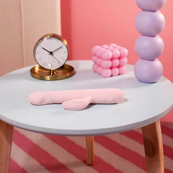 Вібратор-кролик Good Vibes Only - SHAI Thrusting Vibrator Soft Silicone - Pink SX3073 фото