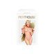 Боді Penthouse Scandalous XL Red, велика сітка, високий комір, довгі рукави SO6460 фото 3