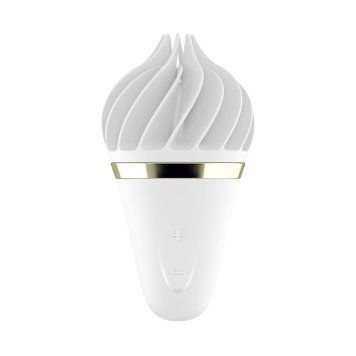 Мороженка-спінатор Satisfyer Lay-On - Sweet Treat White/Gold, 10 режимів роботи, водонепроникний SO3553 фото
