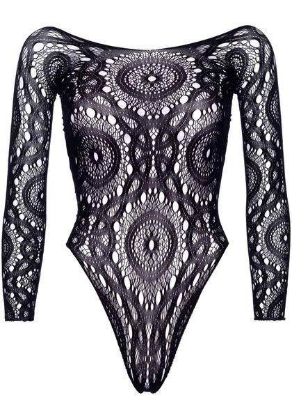 Еротичне боді-бодістокінг Leg Avenue Snap crotch thong back teddy Black M/L SO9132 фото