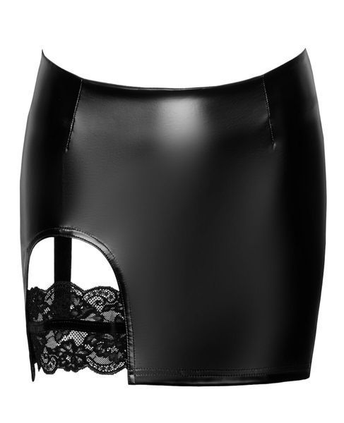 Спідниця Noir Handmade F345 Powerwetlook skirt with garter - 3XL SX2139 фото