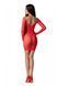 Напівпрозора мінісукня Passion BS101 One Size, red, рукави-мітенки SO8945 фото 2