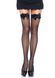 Панчохи-сітка з атласним бантиком Leg Avenue Fishnet Thigh Highs With Bow One size, Black SO7905 фото 1