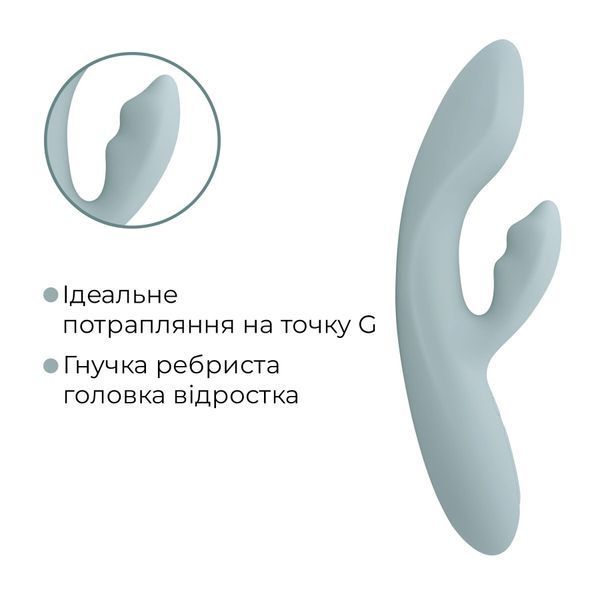 Смарт вібратор-кролик Svakom Chika, 2 незалежні мотори, підігрів до 38 &deg;C SO9851 фото