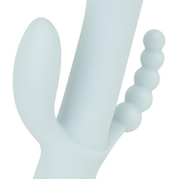 Вібратор-кролик Good Vibes Only - SAGE Triple Stimulation Vibe Soft Silicone - Blue SX3074 фото