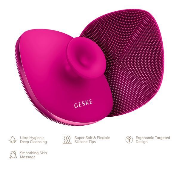 Щітка для тіла GESKE Body Brush metal 4в1 magenta HB0344 фото