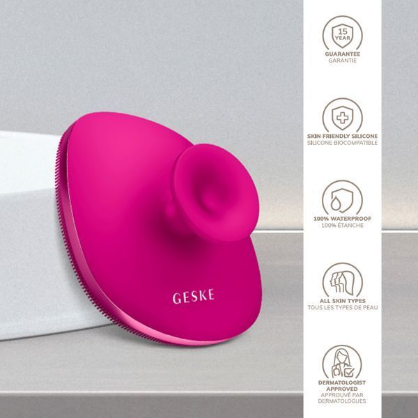 Щітка для тіла GESKE Body Brush metal 4в1 magenta HB0344 фото