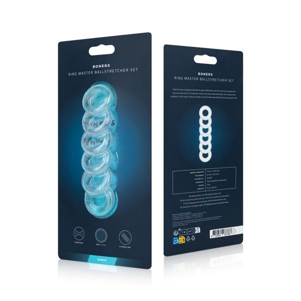 Набір кілець для яєчок Boners Ring Master Ballstretcher Set SX3904 фото