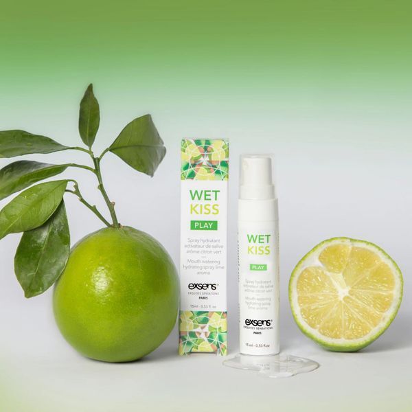 Спрей для посилення слиновиділення EXSENS Wet Kiss Lime 15 мл SX4016 фото